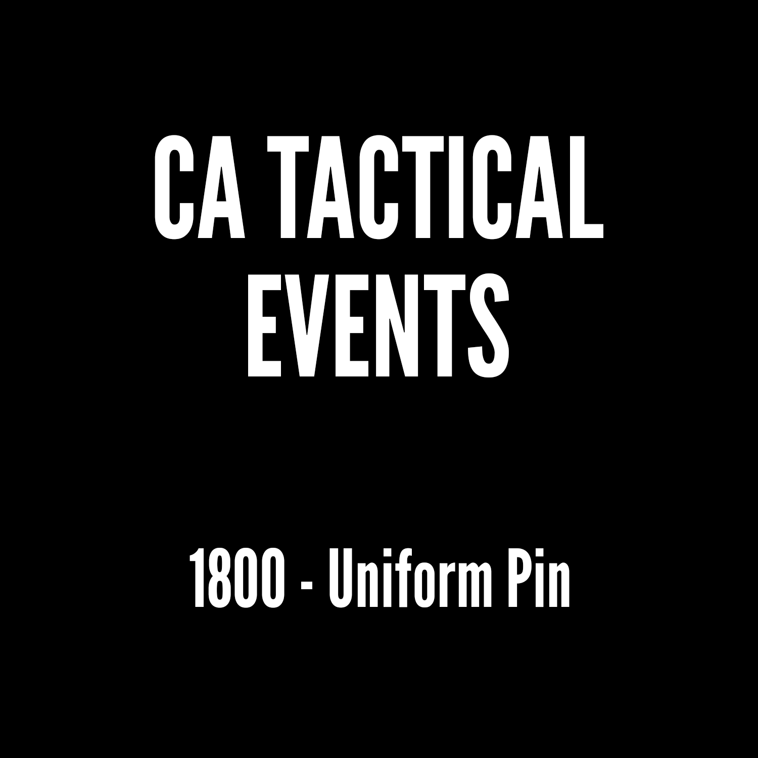 CA Tactical - 1800 - Uniform Pin