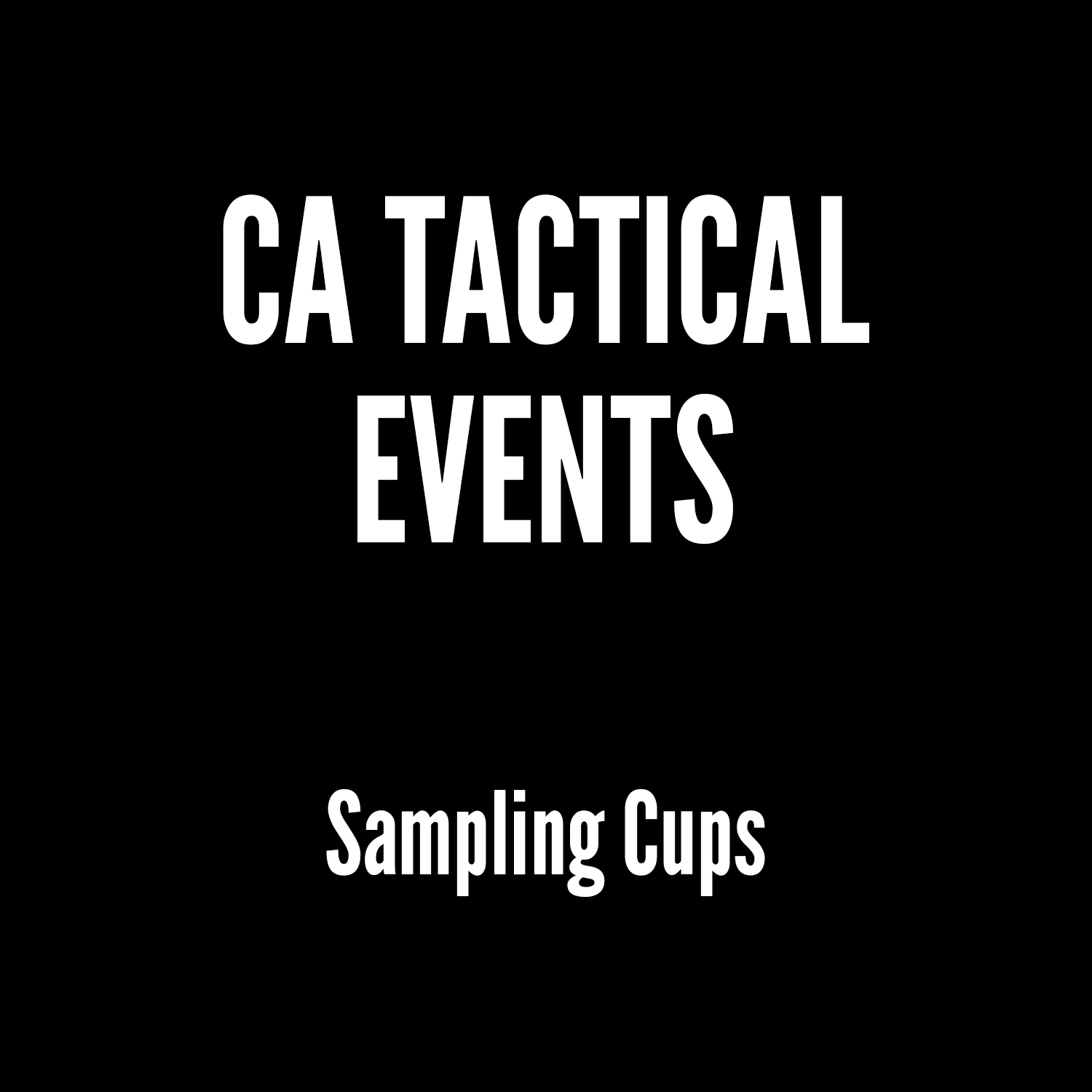 CA Tactical - Sampling Cups