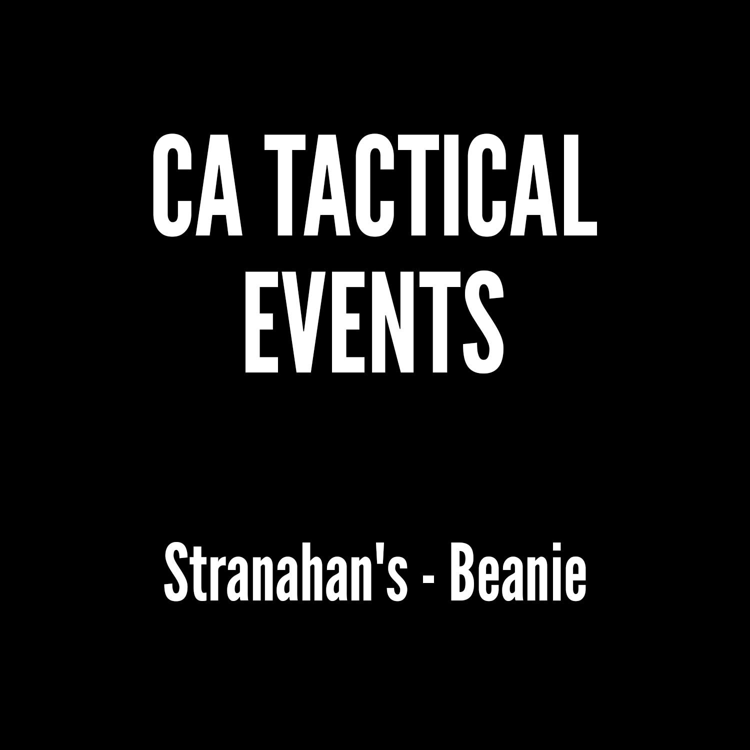 CA Tactical - Stranahan's - Beanie